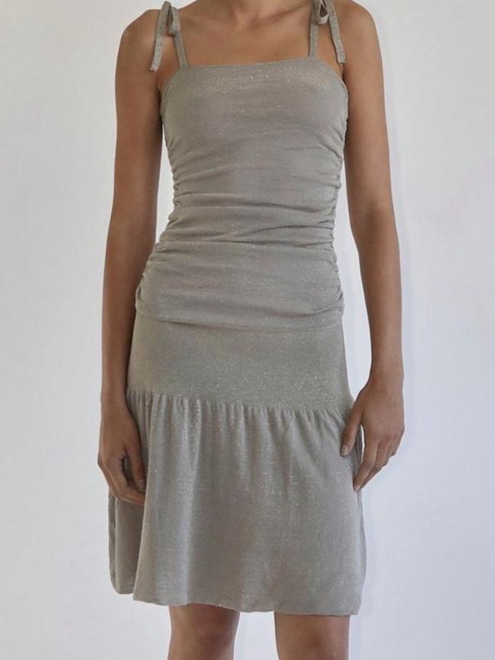 Paloma Wool Shimmery Tie-Shoulder Sundress